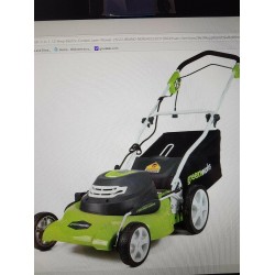 Greenworks 20-Inch 3-in-1 12 Amp Electric Corded Lawn Mower 25022, Mulching,