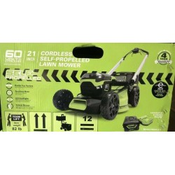 Greenworks Pro 60 Volt Cordless  Self Propelled Lawn Mower/Battery & Charger