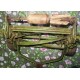 ANTIQUE LAWN MOWER GARDEN PUSH CUTTER MACHINE FOLBATE REAL CI wheel  ENGLAND #