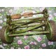 ANTIQUE LAWN MOWER GARDEN PUSH CUTTER MACHINE FOLBATE REAL CI wheel  ENGLAND #