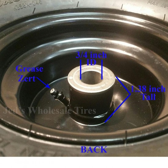 2) 15x6.00-6 15x600-6 15/6.00-6 15/600-6 Lawn Mower Tire Rim Wheel Assembly P32