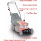 3 In 1 Gas Push Lawn Mower 21 Inch 170cc Five Position Height Adjustment