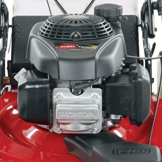 22 in. honda high wheel variable speed gas walk behind self propelled lawn mow