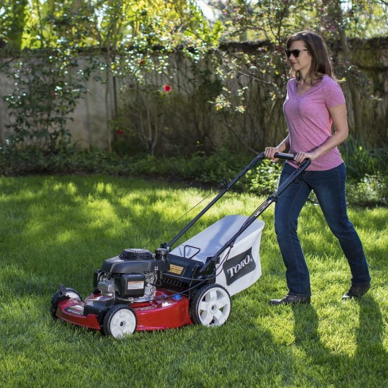 22 in. honda high wheel variable speed gas walk behind self propelled lawn mow