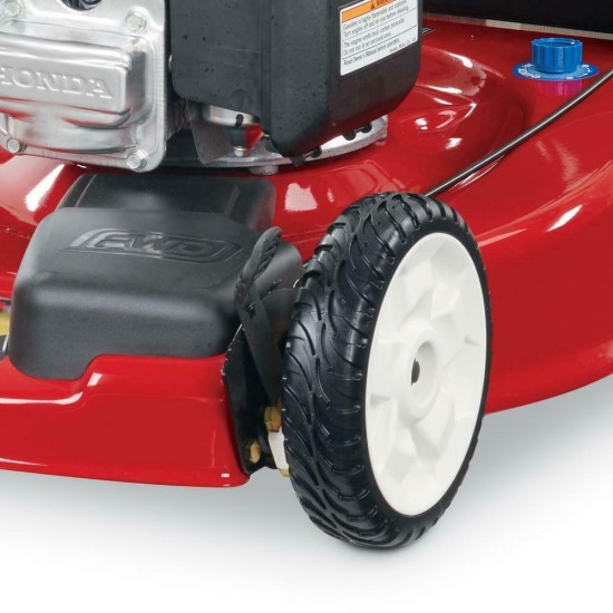 22 in. honda high wheel variable speed gas walk behind self propelled lawn mow