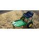 EXTREMELY RARE MADE IN USA JOHN DEERE 2 WHEEL SULKY (SIT-ON) W/NEW TIRES & PAINT