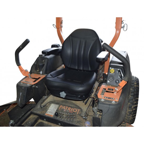 Zero Turn Turf Lawn Mower Seat w/ Armrests & Suspension John Deere Hustler Ect.