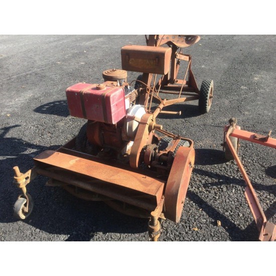 Antique Lawn Mower With Sulky Toro Park Special Ride On Reel 1930 S Rare Farm Eq