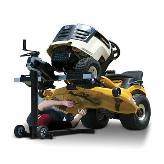 MoJack UPC Flat Folding 500lb Capacity Riding Lawn Tractor Mower Lift Jack, MJXT