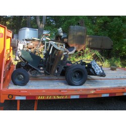 VINTAGE NATIONAL REEL MOWER, LAWN AND GARDEN TRACTOR