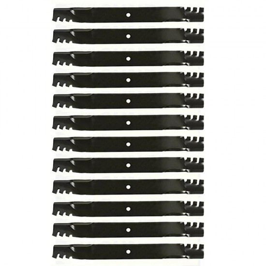 12 Pack Toothed Mulching Mower Blades for SCAG 72