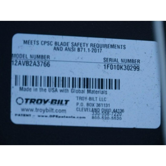 Troy-Bilt 12AVB2A3766