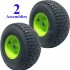 2) 15x6.00-6 15x600-6 15/6.00-6 15/600-6 Lawn Mower Tire Rim Wheel Assembly P33