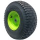 2) 15x6.00-6 15x600-6 15/6.00-6 15/600-6 Lawn Mower Tire Rim Wheel Assembly P33