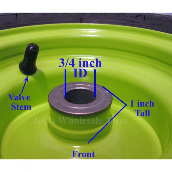 2) 15x6.00-6 15x600-6 15/6.00-6 15/600-6 Lawn Mower Tire Rim Wheel Assembly P33