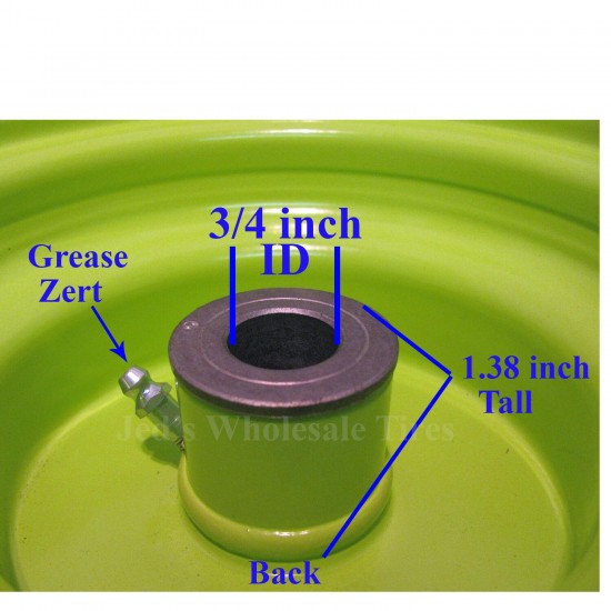 2) 15x6.00-6 15x600-6 15/6.00-6 15/600-6 Lawn Mower Tire Rim Wheel Assembly P33