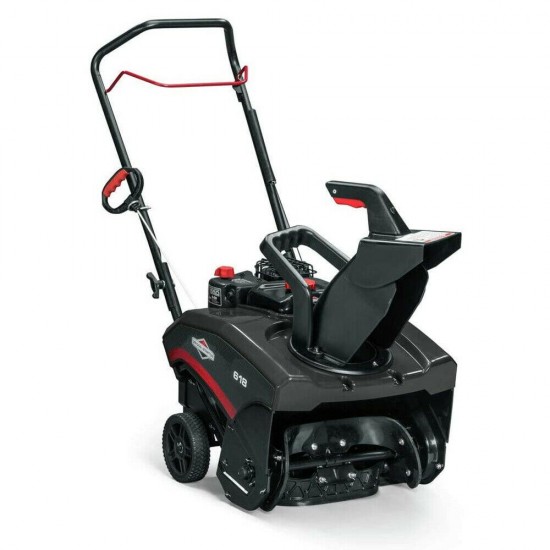 Briggs & Stratton 127cc 气体单级雪投掷器鼓风机 ， 18 英寸 (打开盒子)