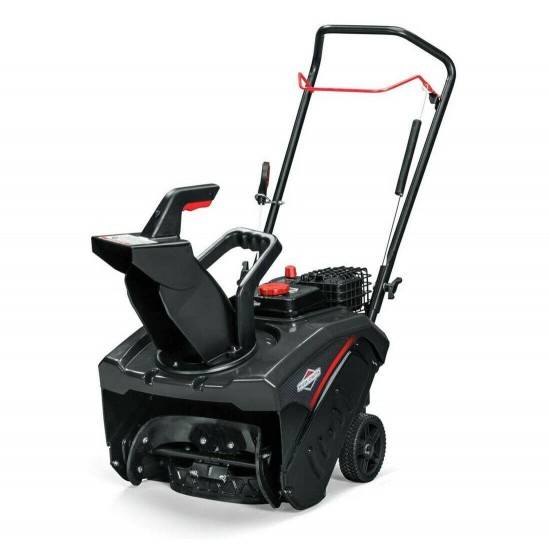 Briggs & Stratton 127cc 气体单级雪投掷器鼓风机 ， 18 英寸 (打开盒子)