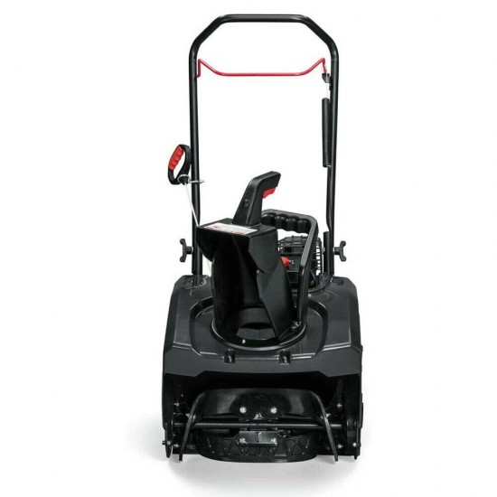 Briggs & Stratton 127cc 气体单级雪投掷器鼓风机 ， 18 英寸 (打开盒子)