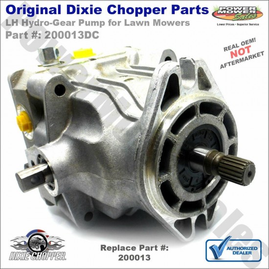 Dixie Chopper Left Hand Hydro-Gear Pump Zero Turn Lawn Mowers  / 200013DC 200013
