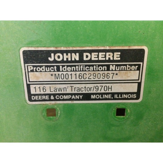 John Deere 116 Transaxle for 116H Hydrostatic Lawn Tractor Mower - used