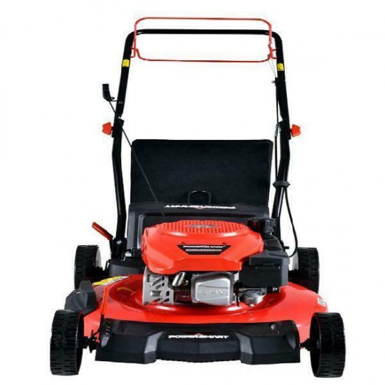 Gas Self Propelled Lawn Mower Compact Walk Behind Yard Grass Cutter Weed Mulcher