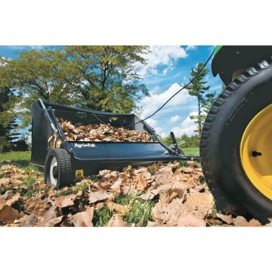 AGRI FAB 42 in Tow Behind Lawn Sweeper 12 cu ft Riding Mower Tractor Attachment