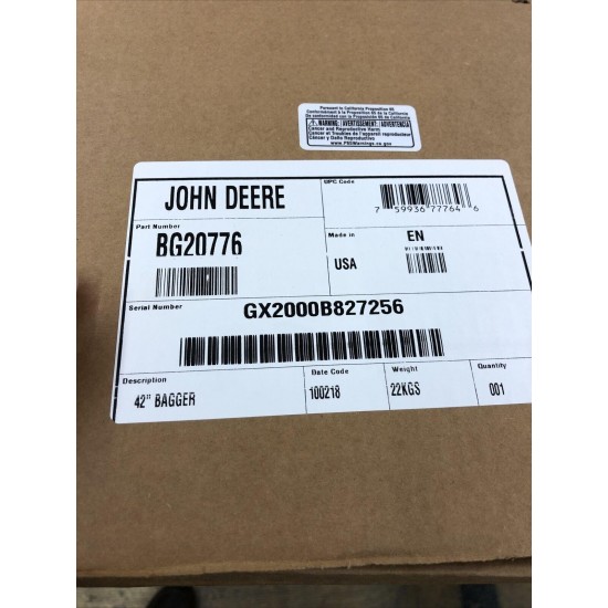 John Deere 42 in. Twin Bagger for 100-Tractors/L