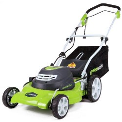 Greenworks 20-Inch 3-in-1 12 Amp Electric Corded Lawn Mower 25022