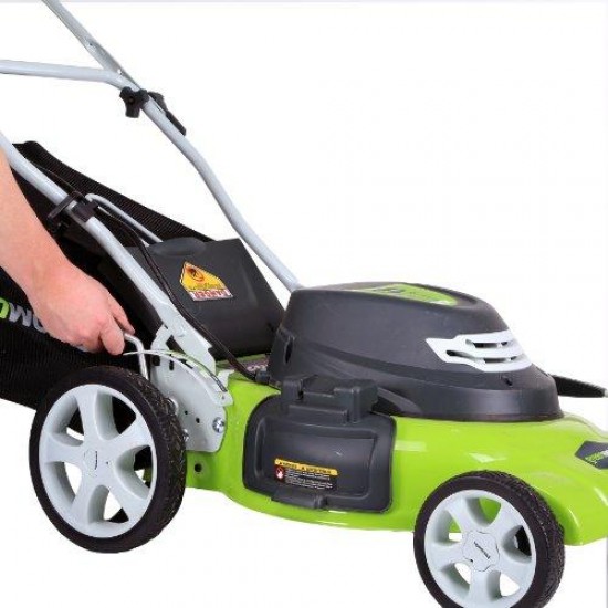Greenworks 20-Inch 3-in-1 12 Amp Electric Corded Lawn Mower 25022