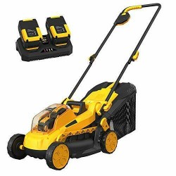 Cordless Lawn Mower, 13-Inch 40 V Brushless Lawn Mower, 5 Mowing Heights, 8