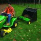 John Deere Riding Mower Lawn Sweeper Tow Behind Grass Clippings 42 in 24 cu ft