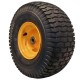 2) 15x6.00-6 15x600-6 15/6.00-6 15/600-6 Lawn Mower Tire Rim Wheel Assembly P25