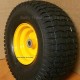 2) 15x6.00-6 15x600-6 15/6.00-6 15/600-6 Lawn Mower Tire Rim Wheel Assembly P25