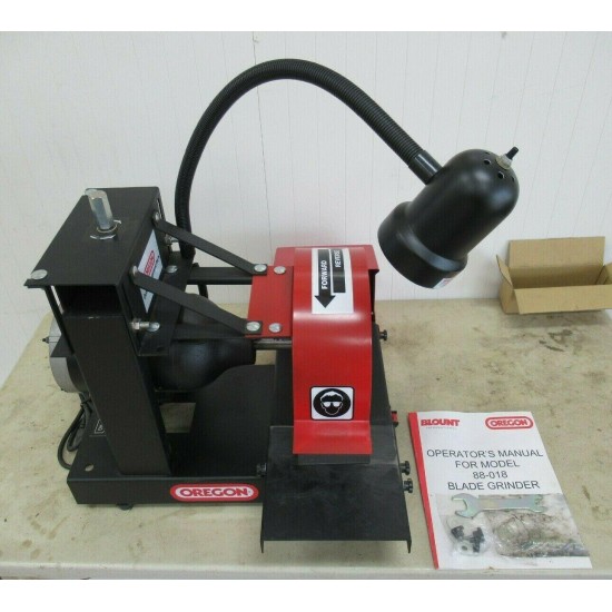 Oregon 88-018 Lawn Mower 1 HP Blade Grinder Sharpener w/Grit Collector VERY NICE
