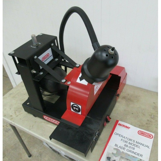Oregon 88-018 Lawn Mower 1 HP Blade Grinder Sharpener w/Grit Collector VERY NICE
