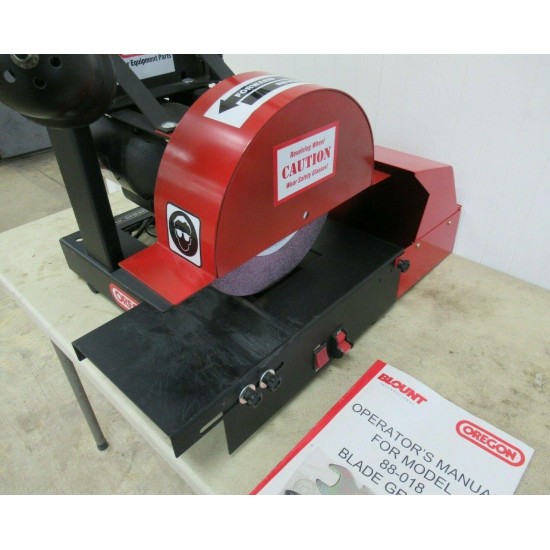 Oregon 88-018 Lawn Mower 1 HP Blade Grinder Sharpener w/Grit Collector VERY NICE