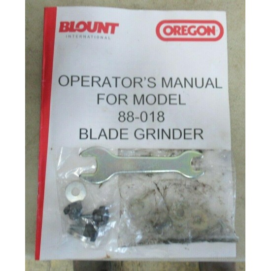 Oregon 88-018 Lawn Mower 1 HP Blade Grinder Sharpener w/Grit Collector VERY NICE
