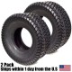 2PK 22x11x10 22x11-10 22x11.00-10 4PLY Turf Lawn Mower Tires For Bad Boy ZT