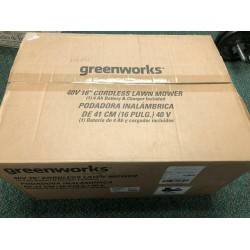 Greenworks 16-Inch 40V Cordless Lawn Mower, 4.0 AH Battery/char Included 25322AZ