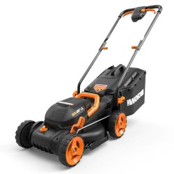 Worx WG779 40V 14 Inch Power Share Cordless Intellicut Mulching Lawn Mower Kit