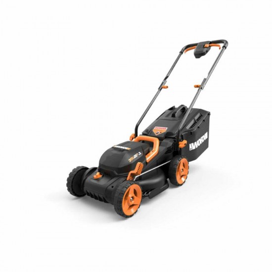 Worx 40 Volt 14 Inch Electric Lawn Mower with Mulching and Intellicut (Open Box)