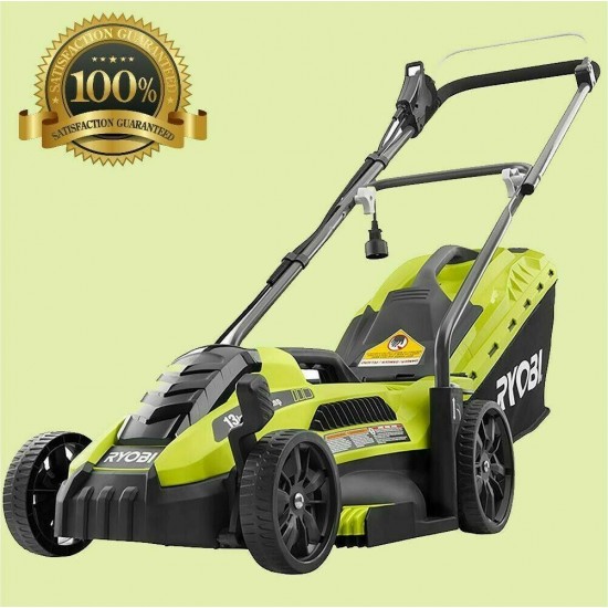 Electric Lawn Mower Push Walk Behind Backyard Garden Grass Yard Corded Ryobi New