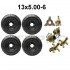 6in Wheels 13x5.00-6 13X5-6 Tires Rims Steering Knuckle Hub Go Kart Lawn Mower