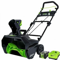 Greenworks Pro | 80V 20Inch Snowblower,, | 2Ah Battery & Charger Included