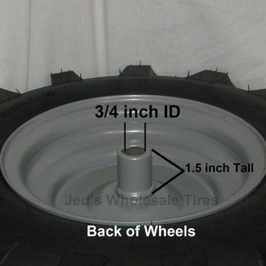 2) 4.80/4.00-8 Snow Blower Thrower TIRE RIM WHEEL ASSEMBLIES 88133 88134 4ply