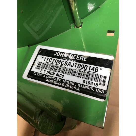 John Deere Z930 Z950 Z960 Z970 Zero Turn Lawn Mower MCS Power Flow Blower ONLY!