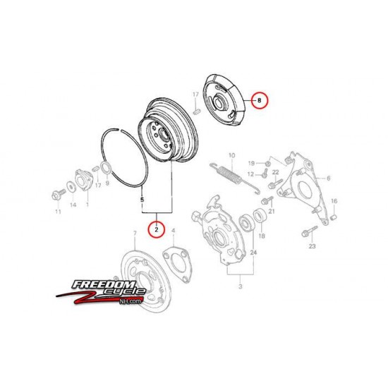 HONDA H4514H H4514 H 4514 LAWN TRACTOR MOWER PTO CLUTCH SET KIT CONE & PULLEY