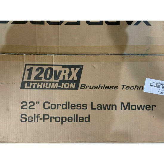 Yard Force YOLMX225300 120V 2.5Ah x 2 Lithium-Ion 22” SP 3-in-1 Mower Torque-Sen