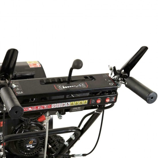 两阶段 26 英寸燃气除雪机轮驱动牵引与电启动